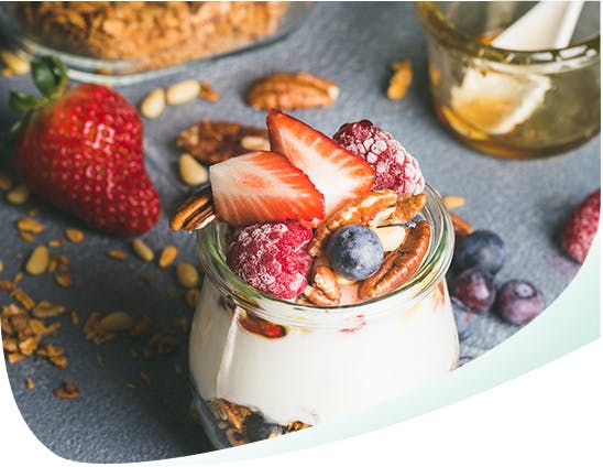 Jar of Yogurt With Fruit Mobile