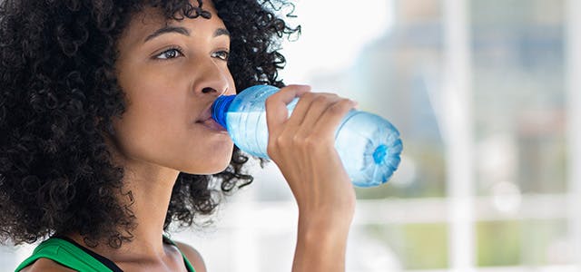 Woman Drinking Water Header  Mobile