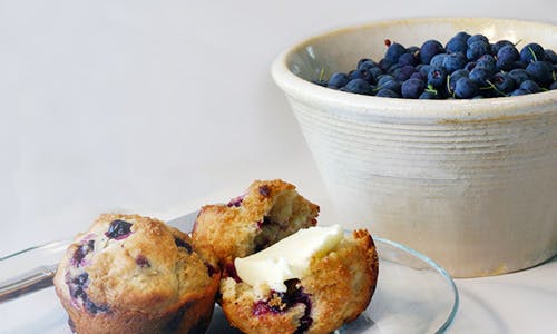 Blueberry Muffins With Blueberries Mobile