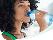 Woman Drinking Water Callout