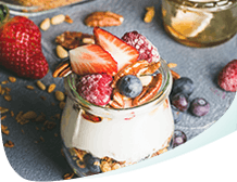 Jar of Yogurt With Fruit