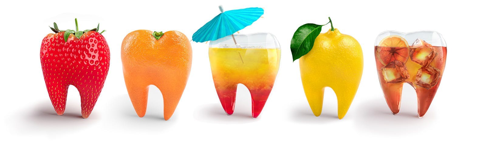 Fruits and drinks causing enamel loss