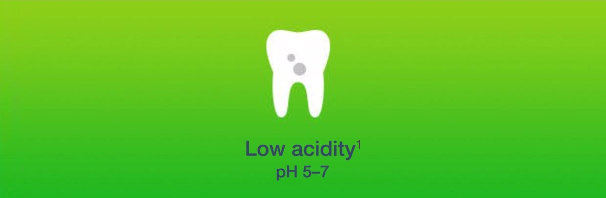 Low acidity teeth 