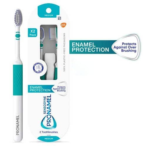 Pronamel Enamel Protection Toothbrush close-up of packaging Pronamel Enamel Protection Toothbrush close-up of packaging