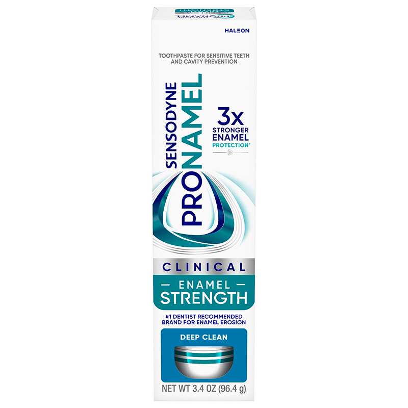 Pronamel Clinical Enamel Strength Deep Clean Toothpaste reviews and product packaging