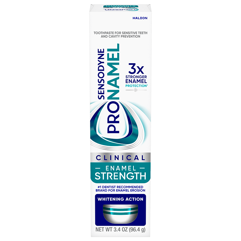 Pronamel Clinical Enamel Strength Whitening Action Toothpaste reviews and product packaging