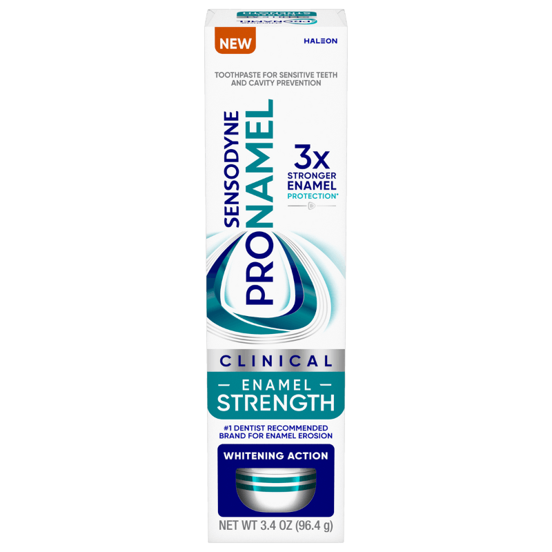 Box of Pronamel Clinical Enamel Strength Whitening Action Toothpaste