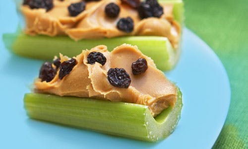 Celery Peanut Butter Snack Mobile
