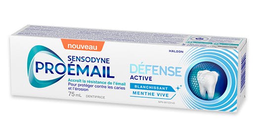 Dentifrice Proémail Défense active blanchissant