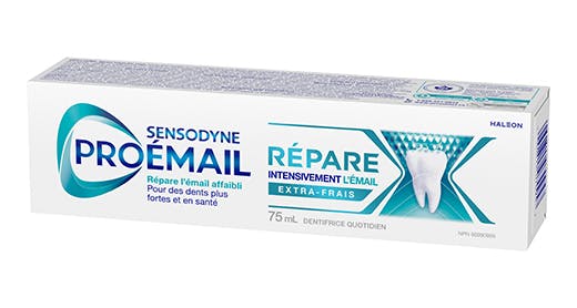 Boîte de dentifrice Pro-Émail Répare intensivement l’émail Extra-frais