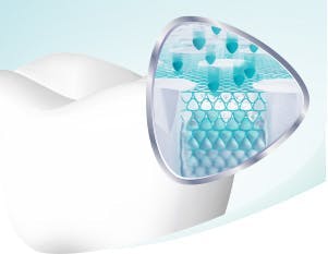 Illustration d’une dent et de l’émail qui se répare