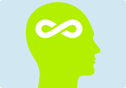 Illustration of an infinity symbol inside a brain of a smoker to represent the ongoing requirement of nicotine in order to release the feel-good chemicals Illustration of an infinity symbol inside a brain of a smoker to represent the ongoing requirement of nicotine in order to release the feel-good chemicals