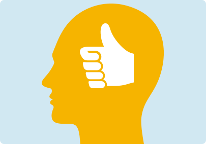 Illustration of a brain with a thumbs-up, indicating that the brain will, in time, lose the receptors and adjust to a life without nicotine once again. Illustration of a brain with a thumbs-up, indicating that the brain will, in time, lose the receptors and adjust to a life without nicotine once again.