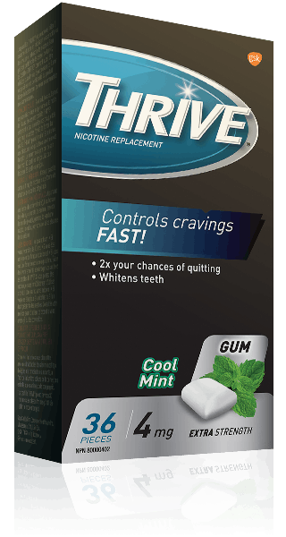 THRIVE Extra Strength Cool Mint 4 mg gum
