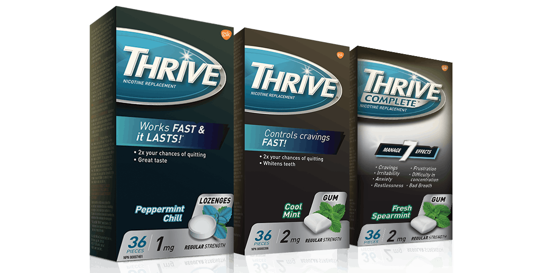 THRIVE lozenges, gum, and complete gum packages THRIVE lozenges, gum, and complete gum packages