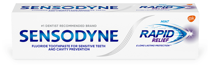 Sensodyne Rapid Relief toothpaste In Mint