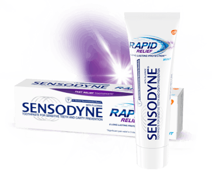 Sensodyne Rapid Relief toothpastes for sensitive teeth