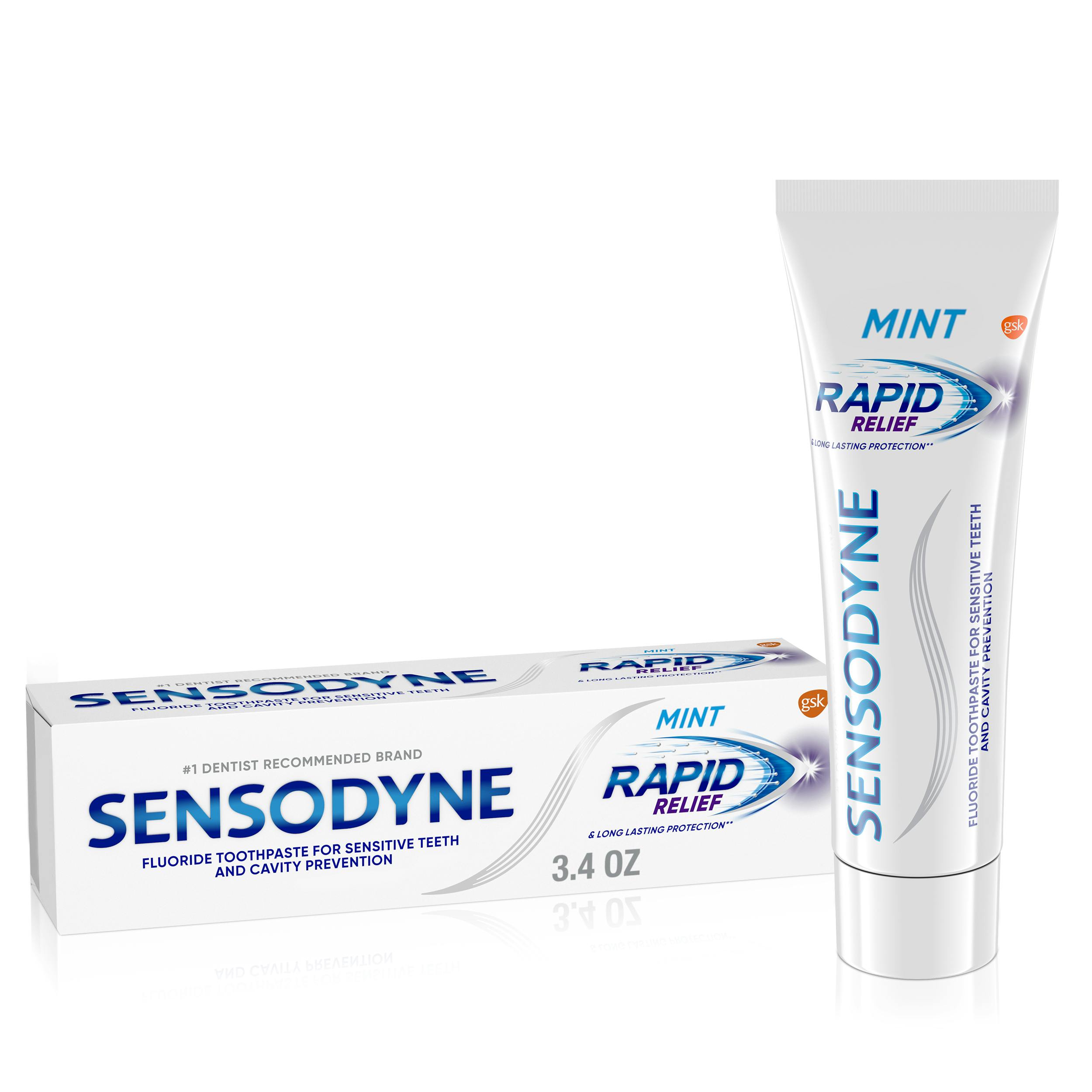 Sensodyne Rapid Relief toothpastes for sensitive teeth