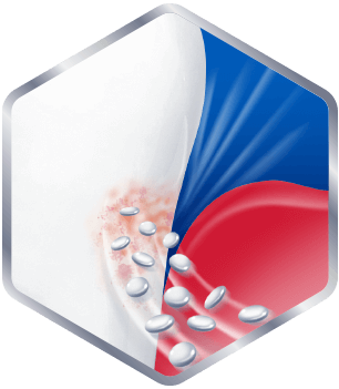 toothpaste targeting and removing plaque from tooth