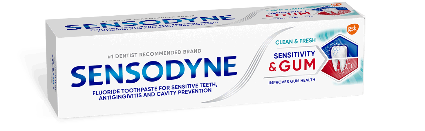 Sensodyne Sensitivity & Gum Mint toothpaste in packaging