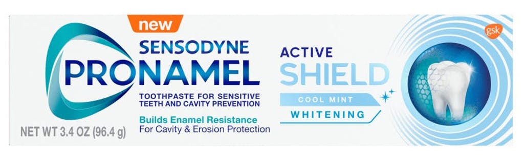 Box of Sensodyne Pronamel Intensive Enamel Repair toothpaste in Clean Mint