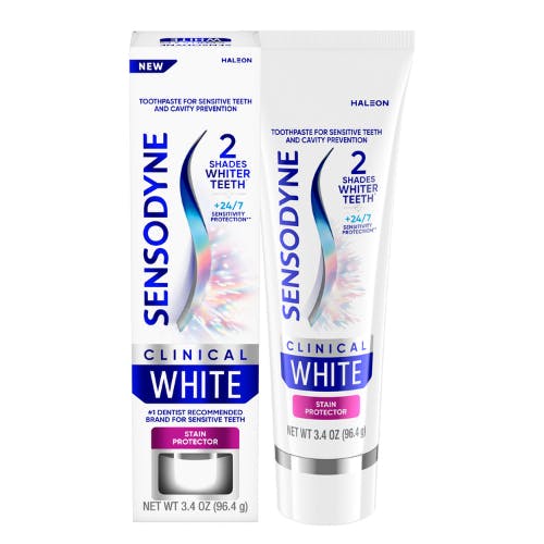 Clinical White Stain Protector Toothpaste Tube & Carton