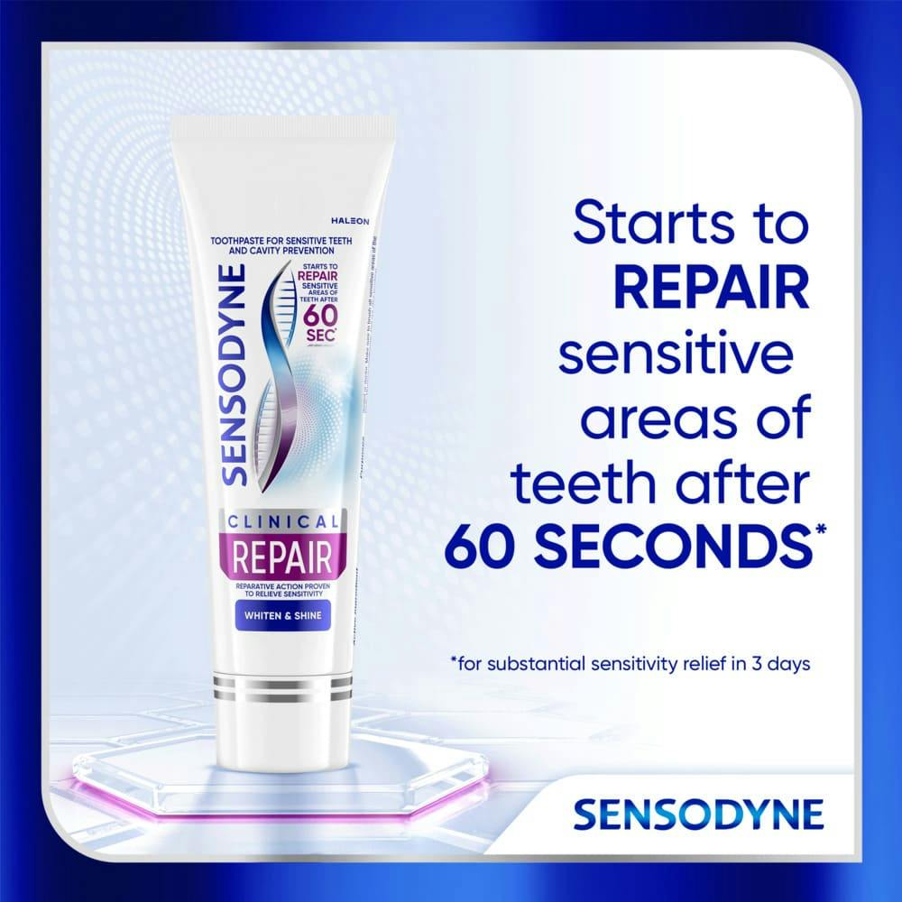 Sensodyne Clinical Repair Whiten & Shine Repair
