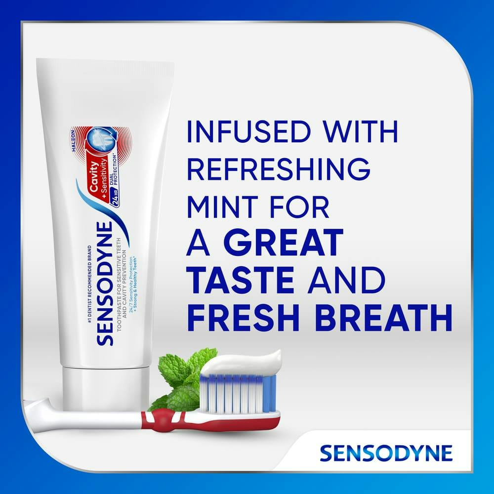 Sensodyne Cavity + Sensitivity Superior Whitening Action