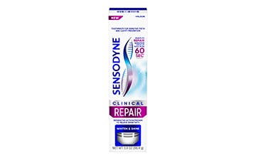 Clinical Repair Whiten & Shine Toothpaste Carton