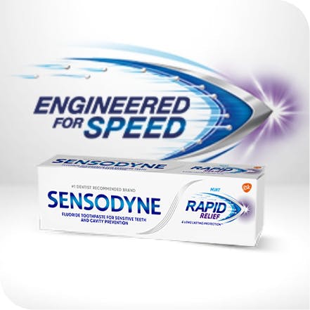 Sensodyne Toothpaste rapid relief helps relieve tooth sensitivity quickly