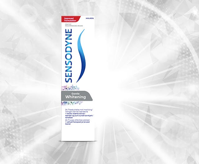 Sensodyne Gentle Whitening kampagnebanner