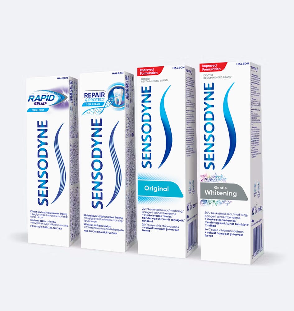 Kuva Sensodyne hammastahnoista