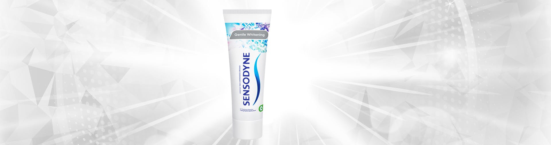 Sensodyne Gentle Whitening kampagnebanner