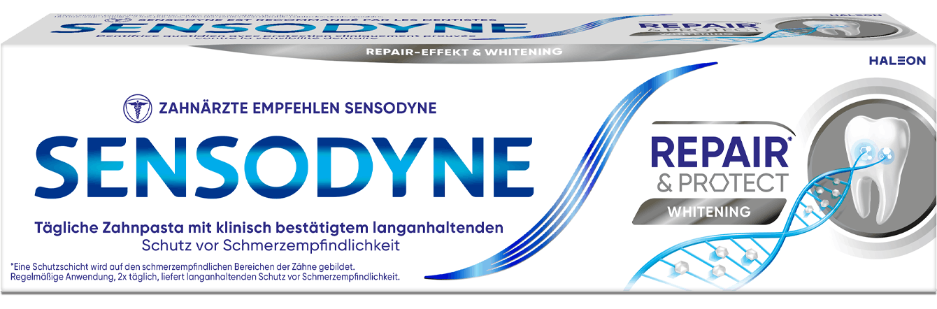 Sensodyne Repair and Protect toothpaste in Whitening