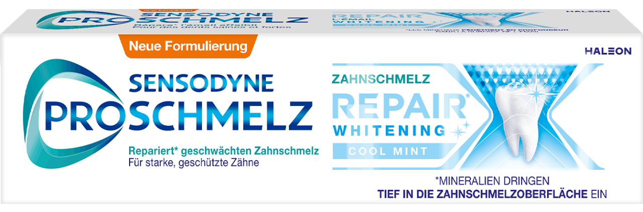Box of Sensodyne Pronamel Intensive Enamel Repair toothpaste in Extra Fresh