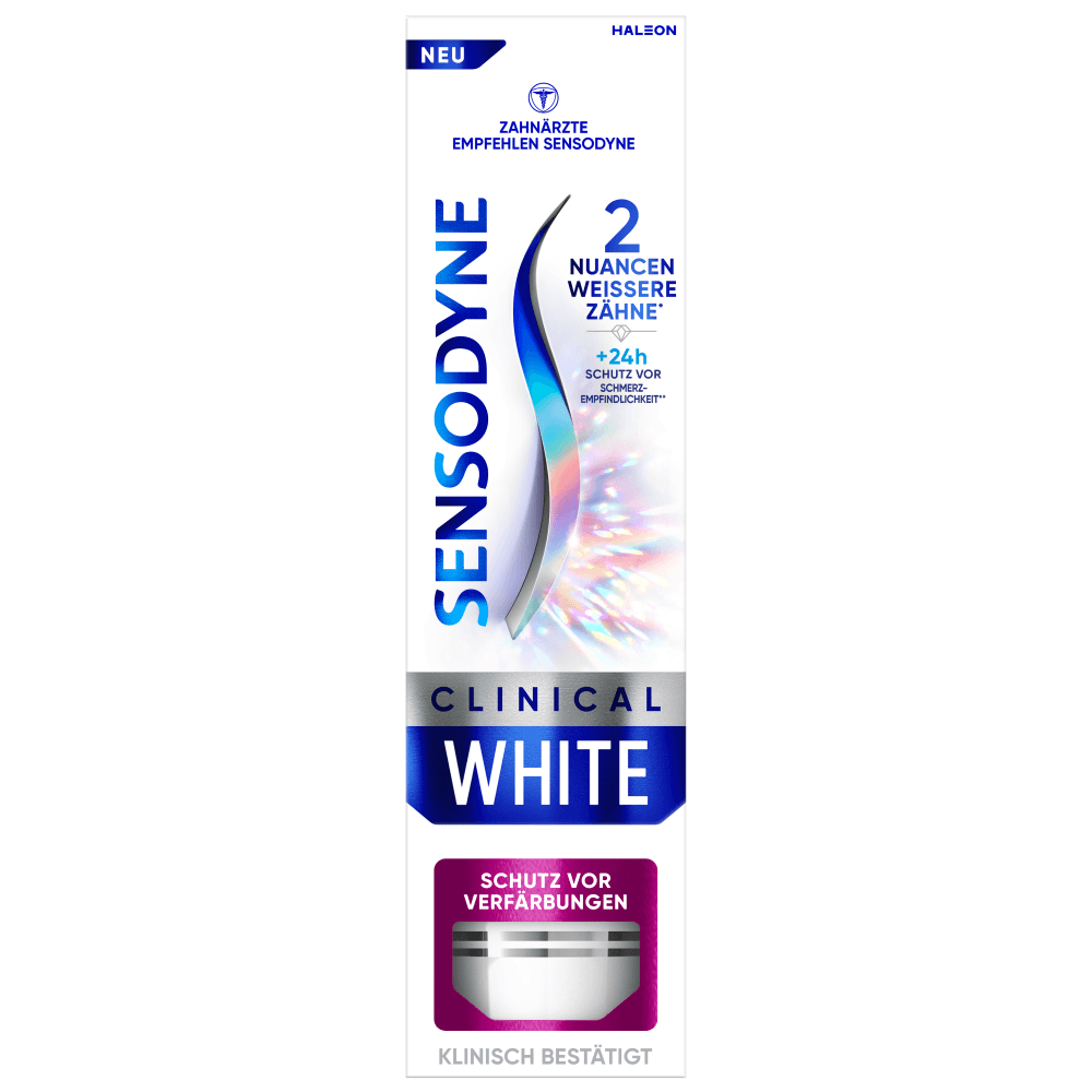 Sensodyne Clinical White | Schutz vor Verfärbungen