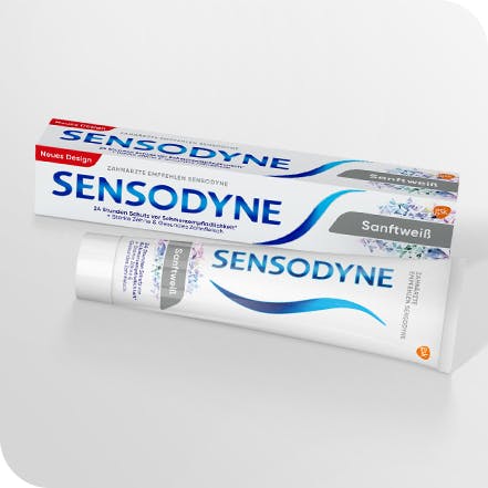 Tubes of Sensodyne Extra Whitening toothpaste