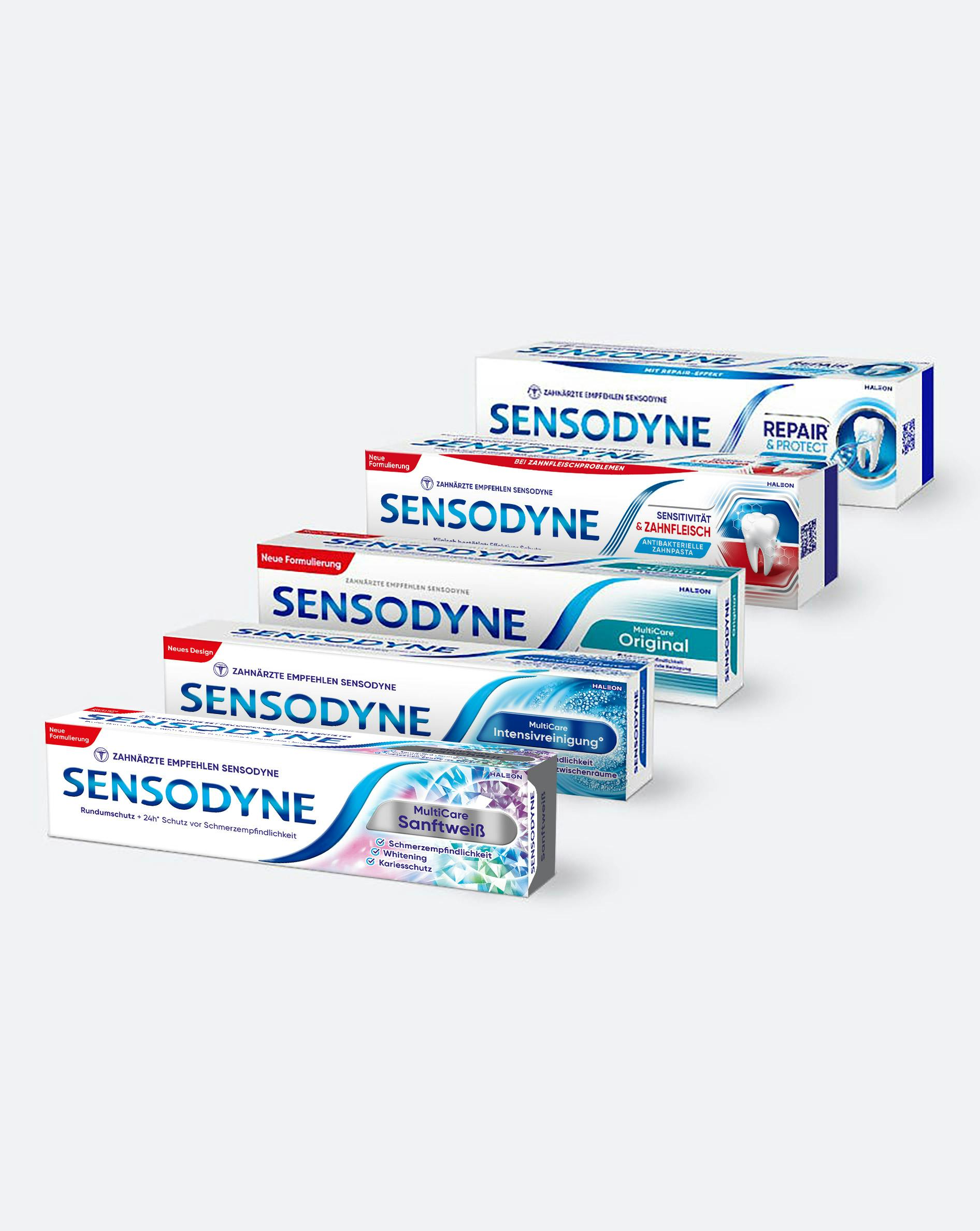 Explore Sensodyne toothpastes