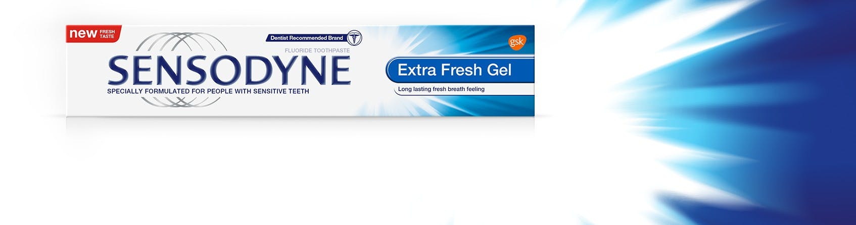Sensitivity relief with long lasting fresh breath feeling imagery