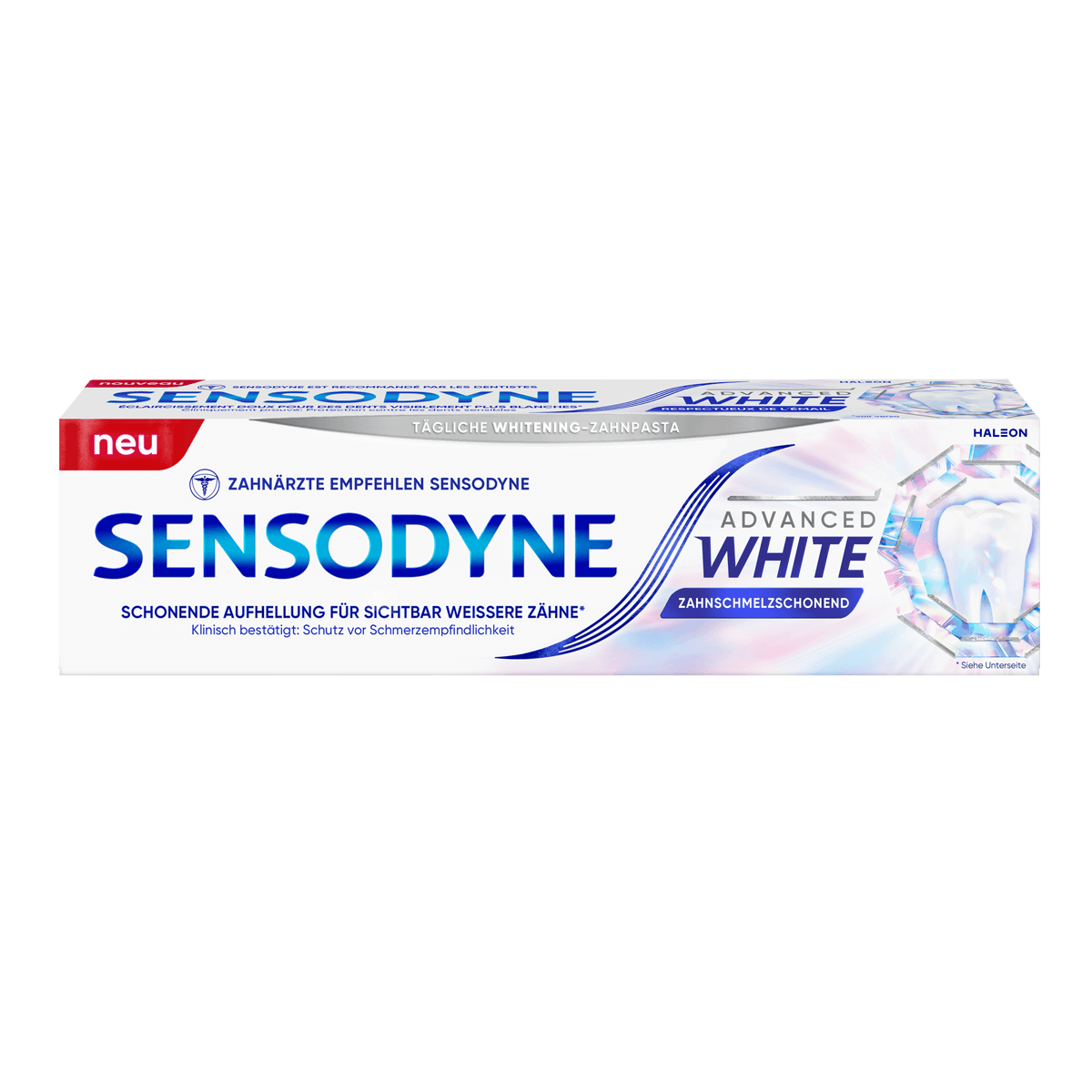 Sensodyne Advanced White | Zahnschmelzschonend - karton