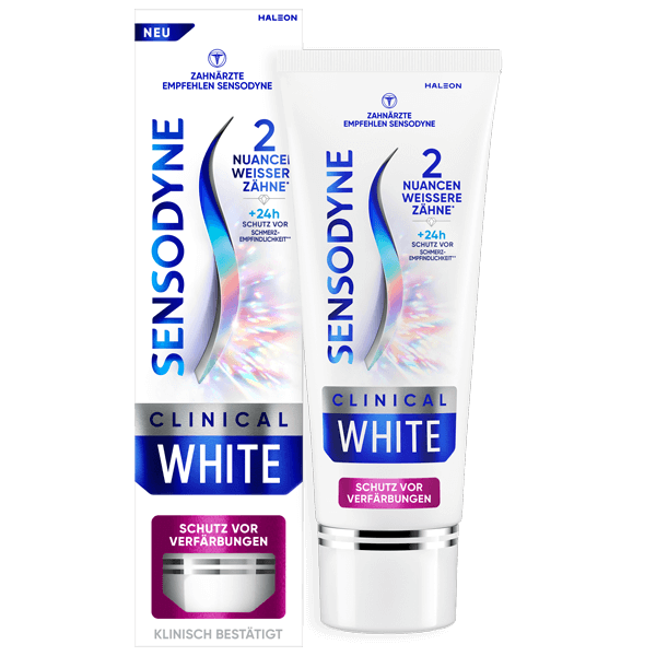 Sensodyne Clinical White | Schutz vor Verfärbungen 