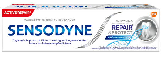 Sensodyne Repair and Protect toothpaste in Whitening