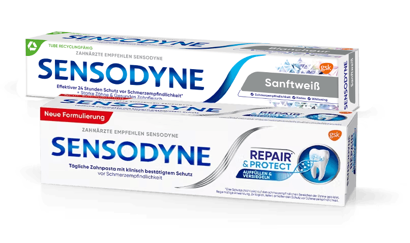 Sensodyne products that help protect against tooth sensitivity