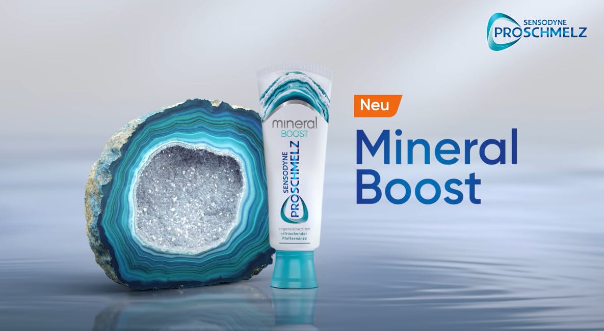 Sensodyne Mineral Boost tandkräm & en bergskristall
