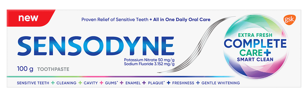 Sensodyne Complete Protection toothpaste in Extra Fresh