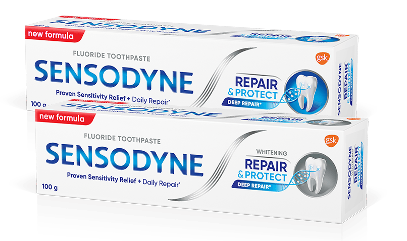 Sensodyne products that help protect against tooth sensitivity