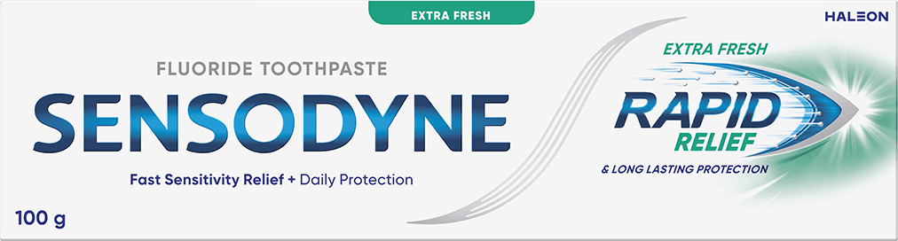 Sensodyne Rapid Relief toothpaste in Extra Fresh
