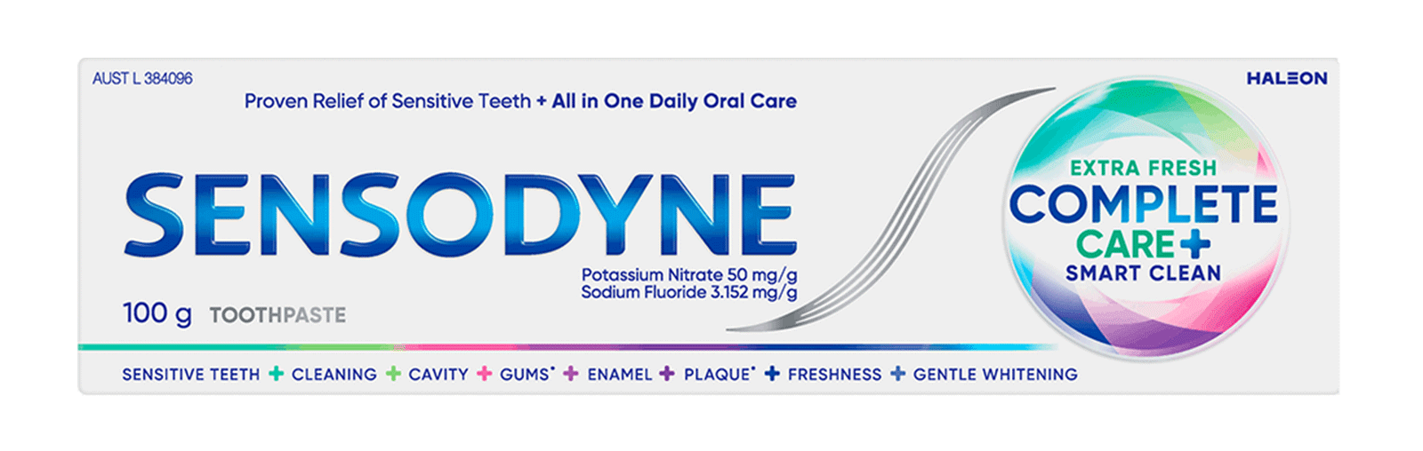 Sensodyne Complete Care + Smart Clean toothpaste in Extra Fresh