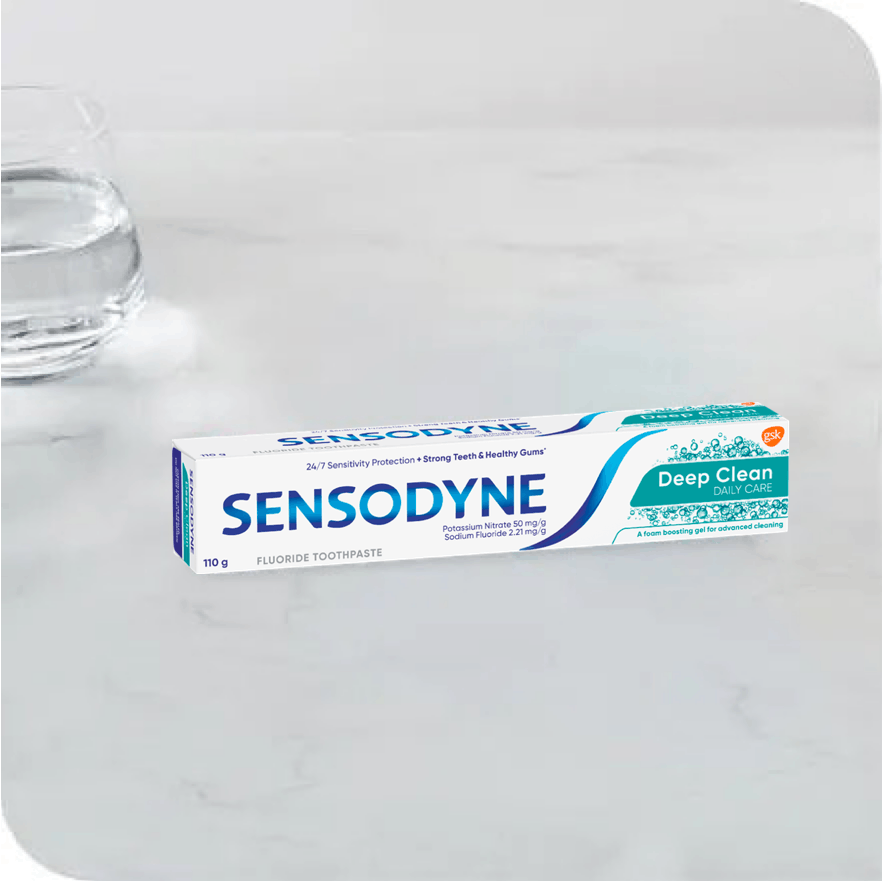 Treating tooth sensitivity with Sensodyne toothpastes