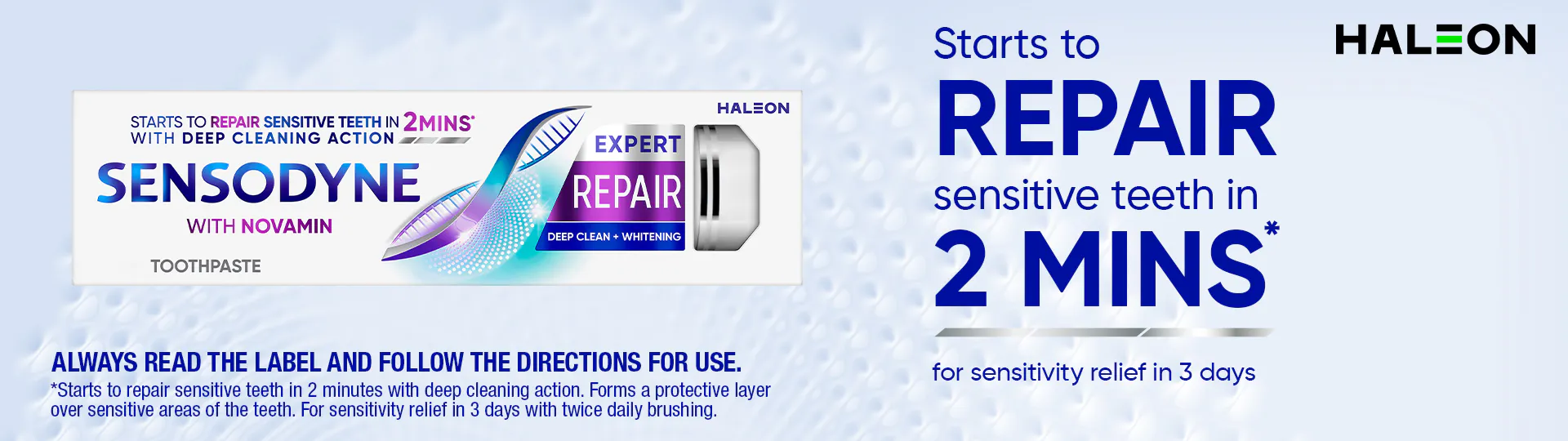 Sensodyne Sensitivity & Gum Toothpaste Extra Fresh Banner